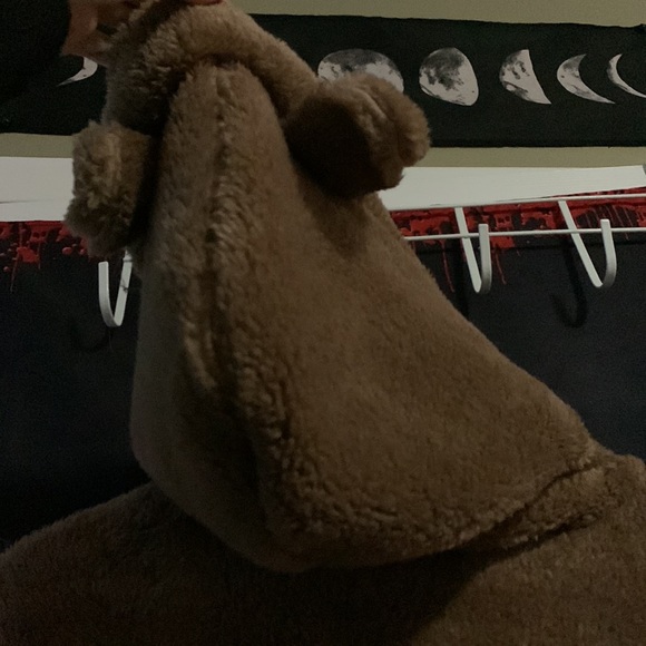 NWOT Teddy Bear Ear Fluffy Hoodie | SHEIN - Picture 5 of 5